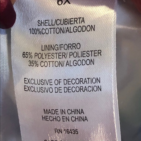 Sz6X blue flowered striped dress braided trim sleeveless Easter spring summer - Picture 5 of 5